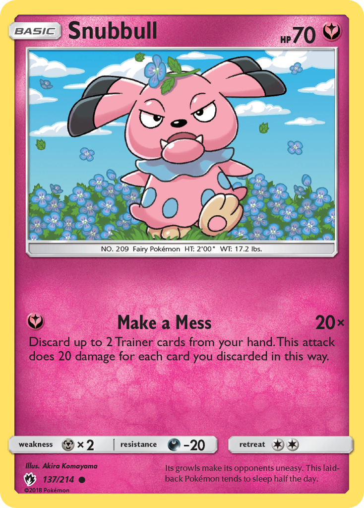 Snubbull (137/214) [Sun & Moon: Lost Thunder] | Exor Games New Glasgow