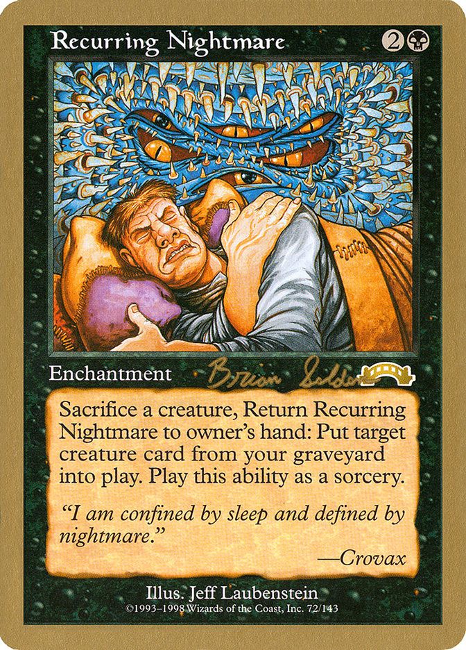 Recurring Nightmare (Brian Selden) [World Championship Decks 1998] | Exor Games New Glasgow