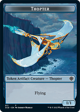 Bird // Thopter Double-Sided Token [Starter Commander Decks] | Exor Games New Glasgow