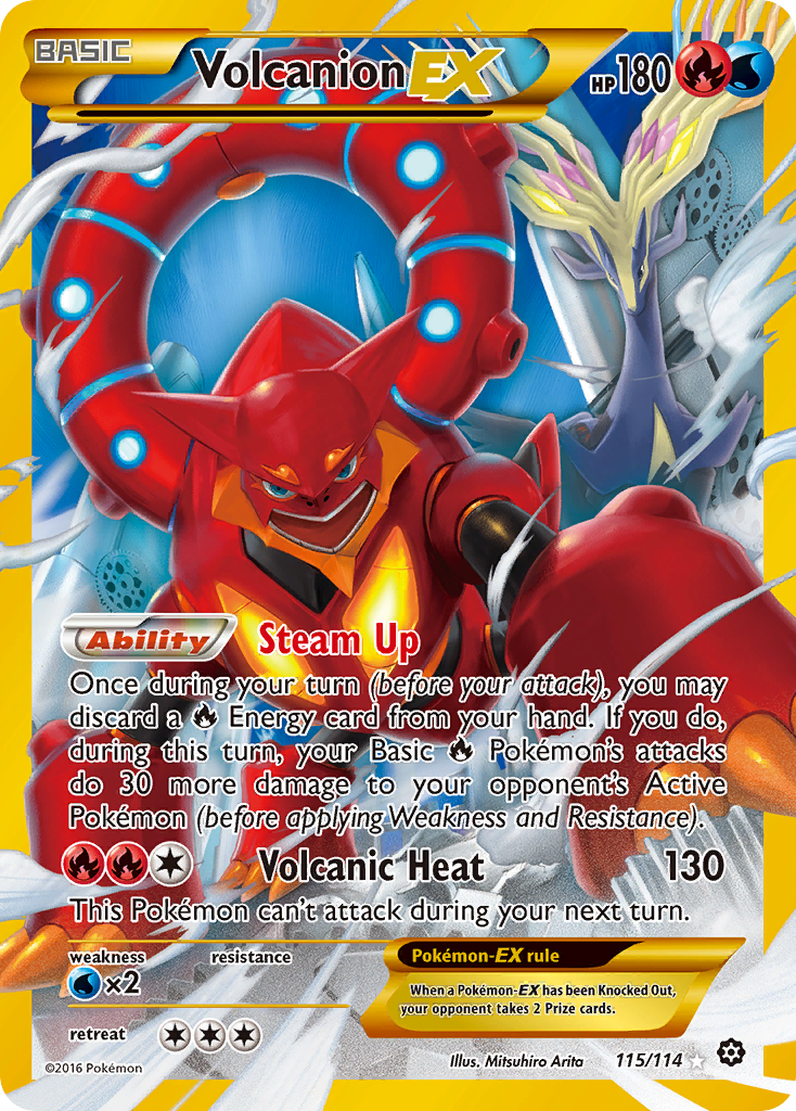 Volcanion EX (115/114) [XY: Steam Siege] | Exor Games New Glasgow