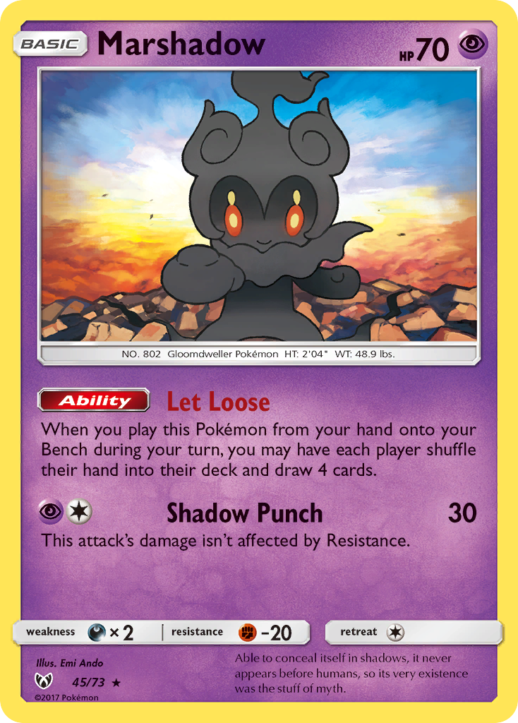 Marshadow (45/73) [Sun & Moon: Shining Legends] | Exor Games New Glasgow