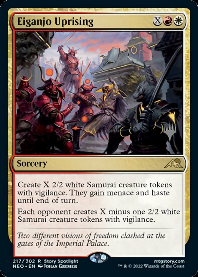 Eiganjo Uprising (Promo Pack) [Kamigawa: Neon Dynasty Promos] | Exor Games New Glasgow