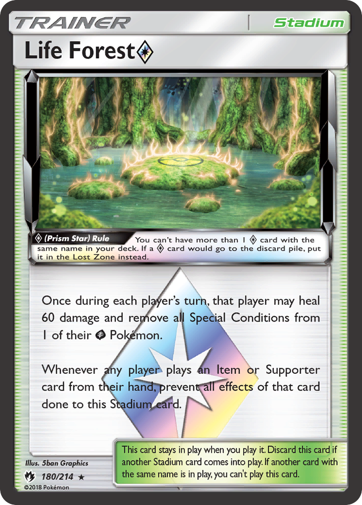 Life Forest (180/214) (Prism Star) [Sun & Moon: Lost Thunder] | Exor Games New Glasgow