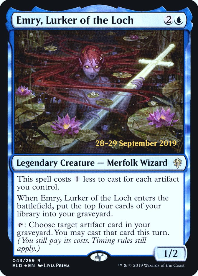 Emry, Lurker of the Loch  [Throne of Eldraine Prerelease Promos] | Exor Games New Glasgow