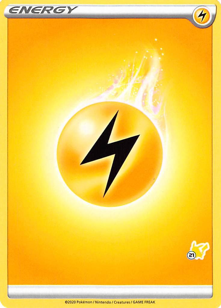 Lightning Energy (Pikachu Stamp #21) [Battle Academy 2022] | Exor Games New Glasgow