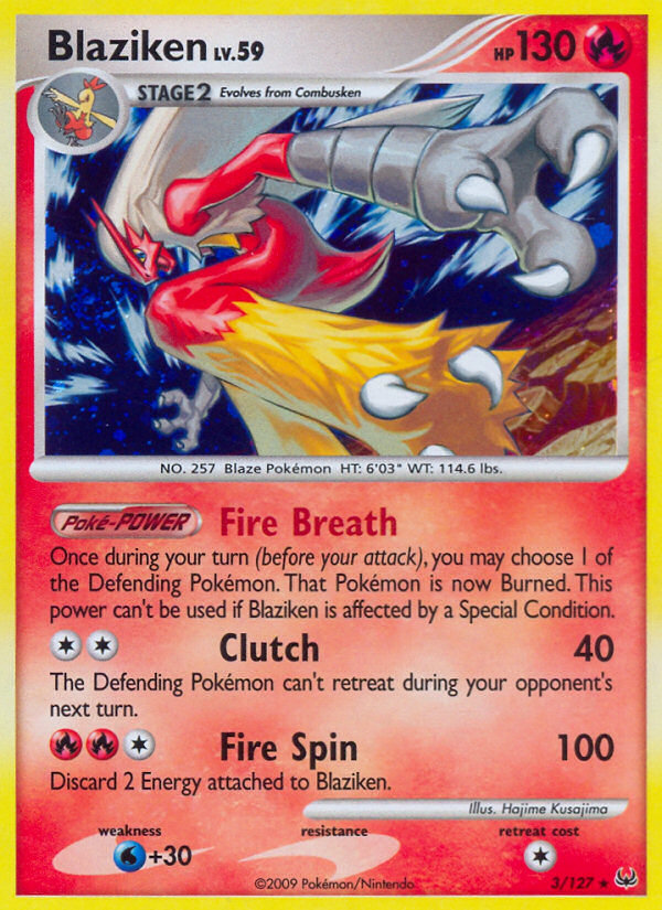 Blaziken (3/127) [Platinum: Base Set] | Exor Games New Glasgow