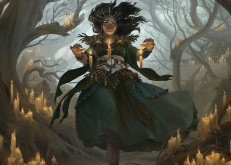 Candlegrove Witch 1 Art Card [Innistrad: Midnight Hunt Art Series] | Exor Games New Glasgow