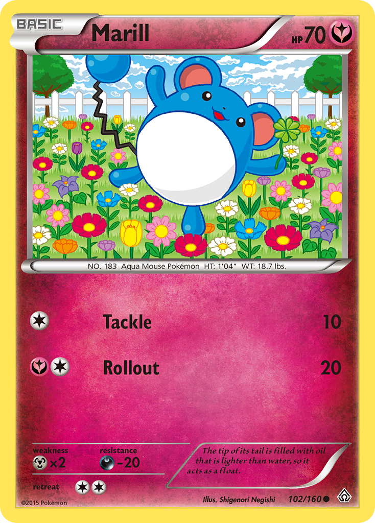 Marill (102/160) [XY: Primal Clash] | Exor Games New Glasgow