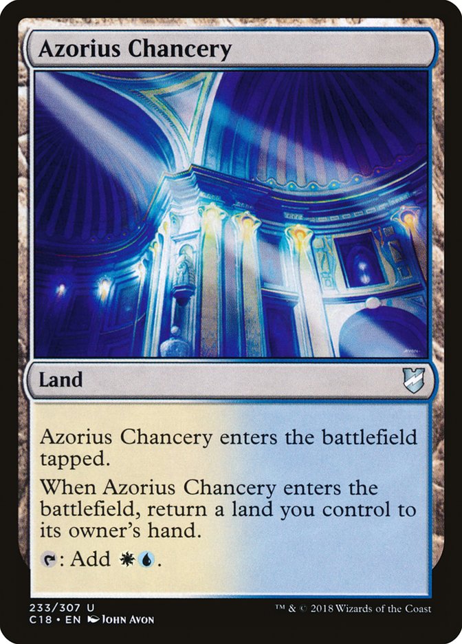 Azorius Chancery [Commander 2018] | Exor Games New Glasgow