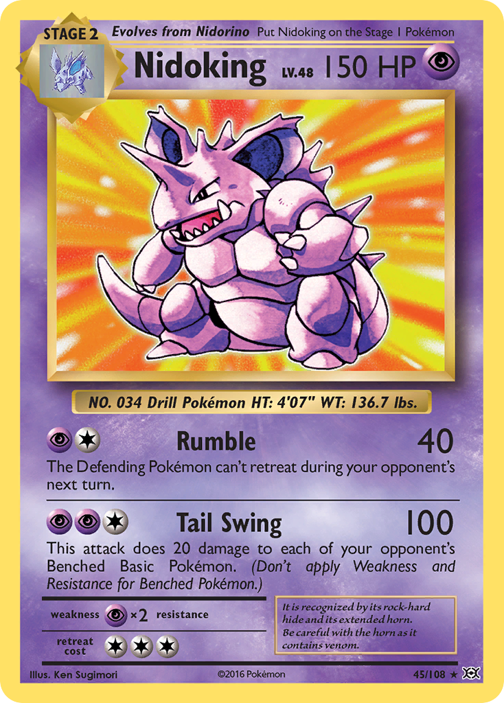 Nidoking (45/108) [XY: Evolutions] | Exor Games New Glasgow