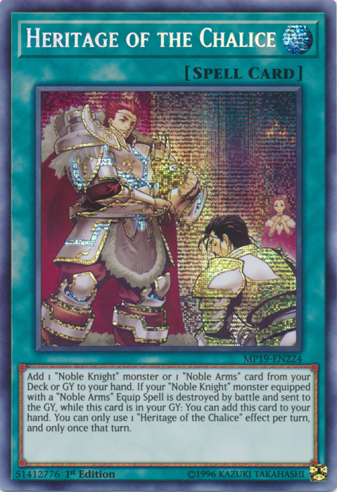 Heritage of the Chalice [MP19-EN224] Prismatic Secret Rare | Exor Games New Glasgow