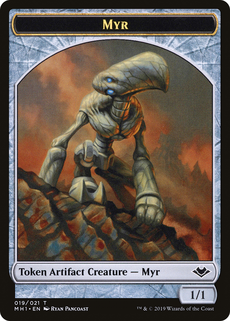 Myr // Thopter Double-Sided Token [Phyrexia: All Will Be One Commander Tokens] | Exor Games New Glasgow