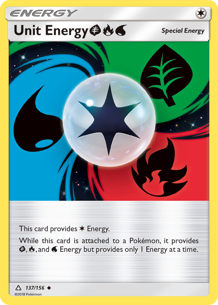 Unit Energy (137/156) (Grass, Fire, Water) [Sun & Moon: Ultra Prism] | Exor Games New Glasgow