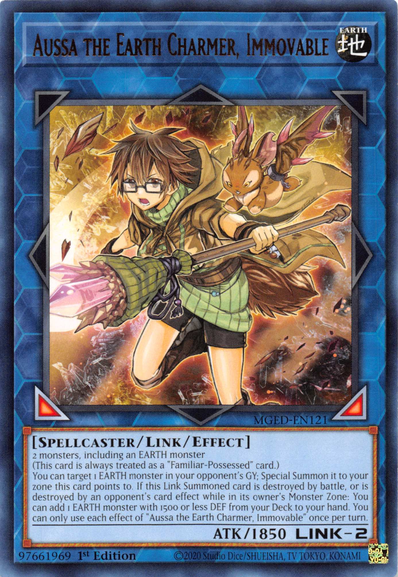 Aussa the Earth Charmer, Immovable [MGED-EN121] Rare | Exor Games New Glasgow