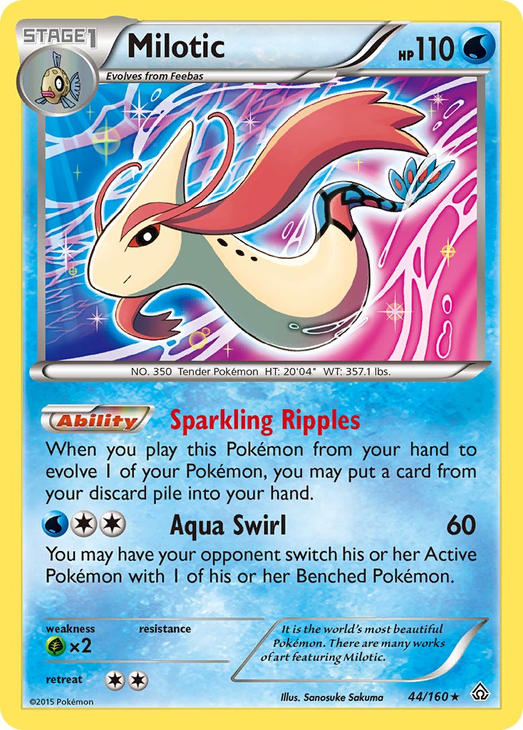 Milotic (44/160) (Theme Deck Exclusive) [XY: Primal Clash] | Exor Games New Glasgow