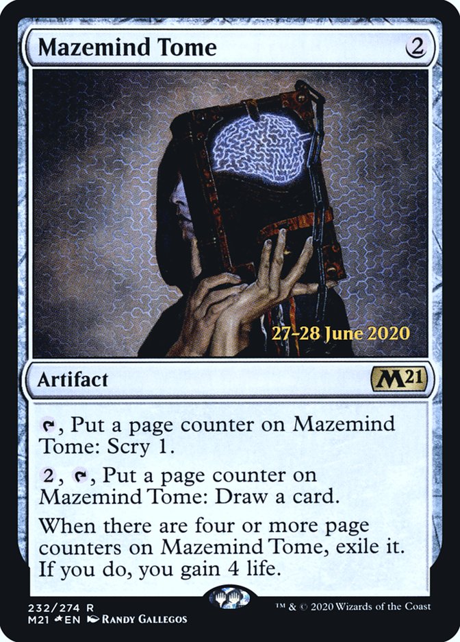 Mazemind Tome  [Core Set 2021 Prerelease Promos] | Exor Games New Glasgow