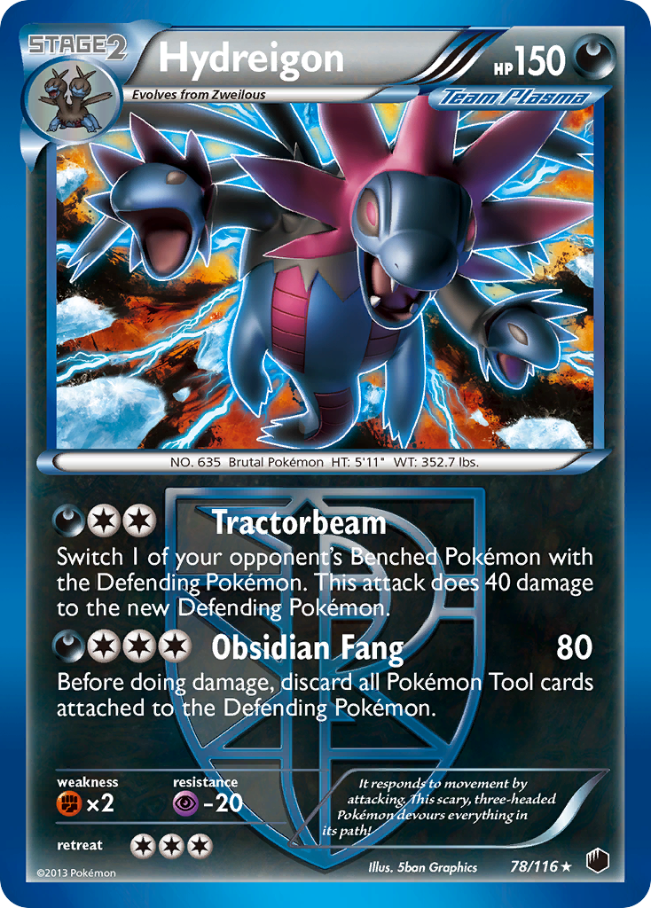 Hydreigon (78/116) [Black & White: Plasma Freeze] | Exor Games New Glasgow