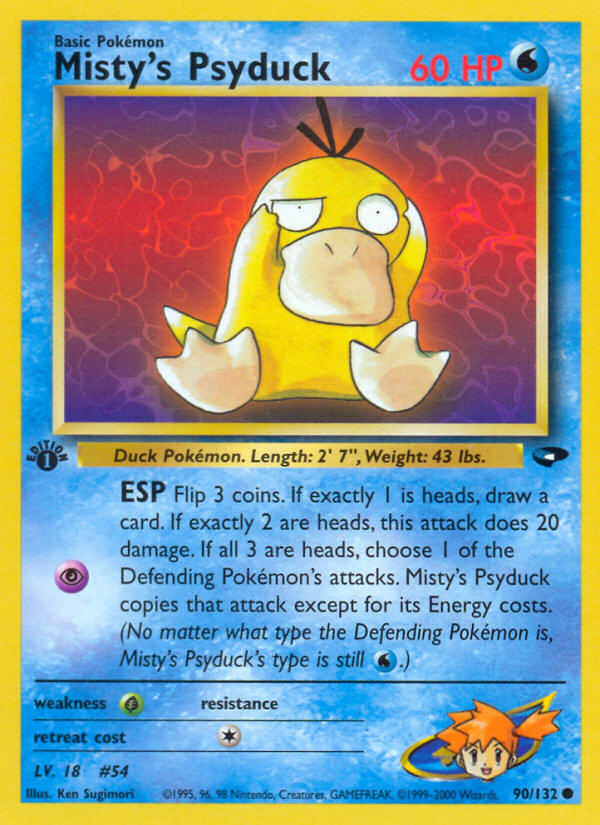 Misty's Psyduck (90/132) [Gym Challenge 1st Edition] | Exor Games New Glasgow