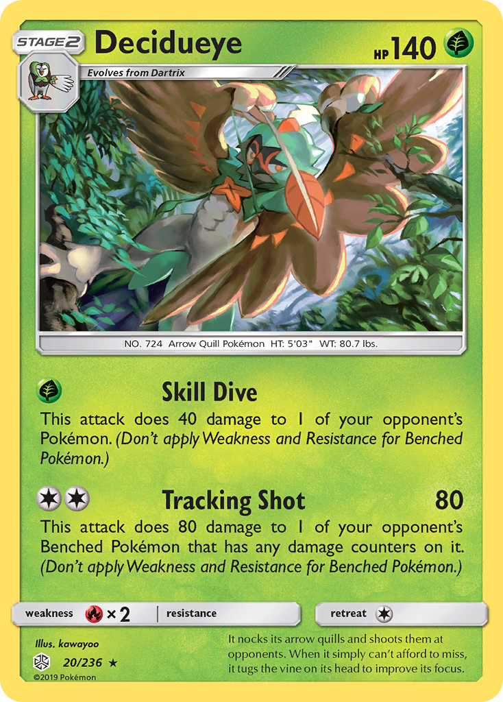 Decidueye (20/236) [Sun & Moon: Cosmic Eclipse] | Exor Games New Glasgow