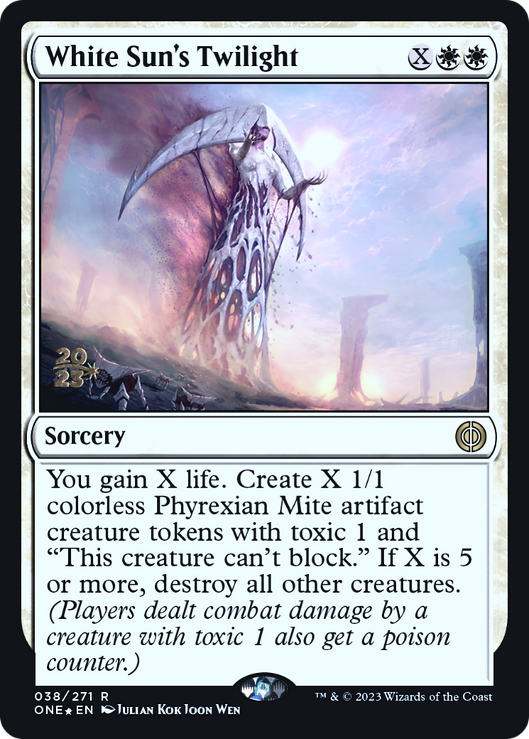 White Sun's Twilight [Phyrexia: All Will Be One Prerelease Promos] | Exor Games New Glasgow