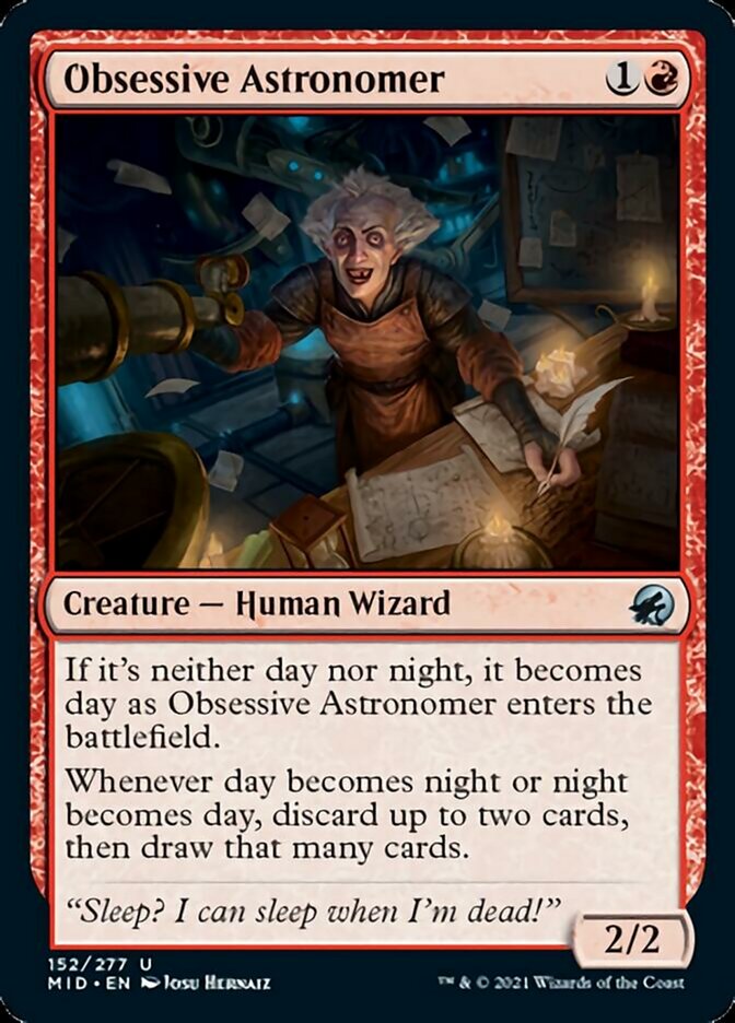 Obsessive Astronomer [Innistrad: Midnight Hunt] | Exor Games New Glasgow