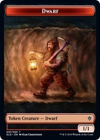 Dwarf // Food (17) Double-sided Token [Throne of Eldraine Tokens] | Exor Games New Glasgow