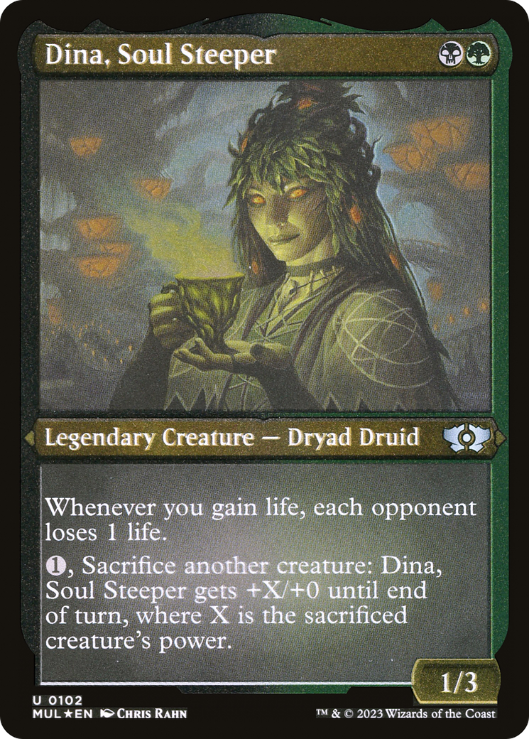 Dina, Soul Steeper (Foil Etched) [Multiverse Legends] | Exor Games New Glasgow