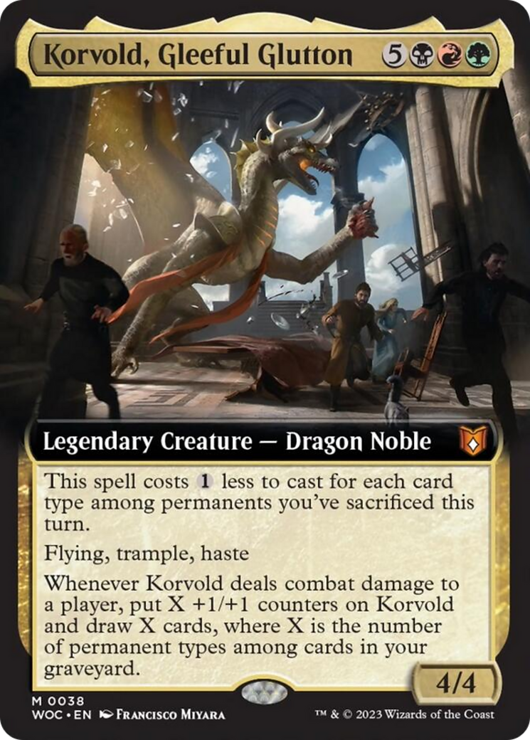 Korvold, Gleeful Glutton (Extended Art) [Wilds of Eldraine Commander] | Exor Games New Glasgow