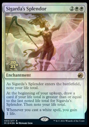 Sigarda's Splendor [Innistrad: Midnight Hunt Prerelease Promos] | Exor Games New Glasgow