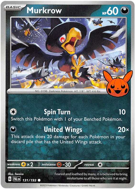 Murkrow (131/193) [Trick or Trade 2023] | Exor Games New Glasgow