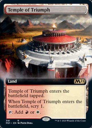 Temple of Triumph (Extended Art) [Core Set 2021] | Exor Games New Glasgow