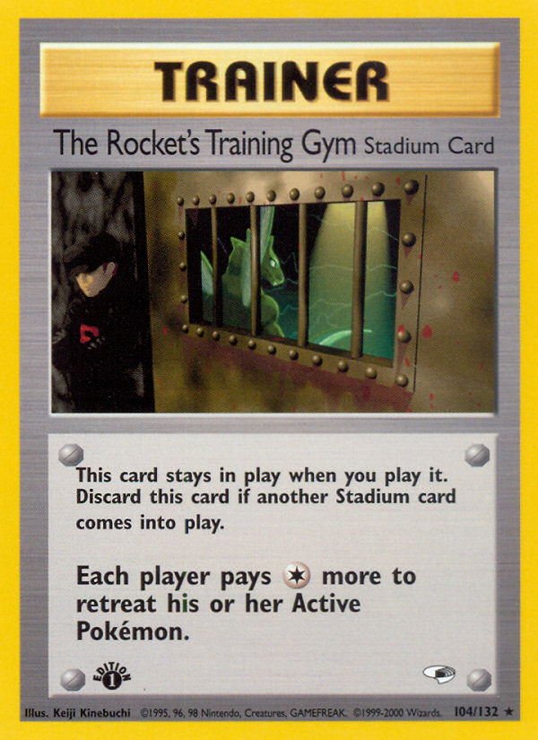 The Rocket's Training Gym (104/132) [Gym Heroes 1st Edition] | Exor Games New Glasgow