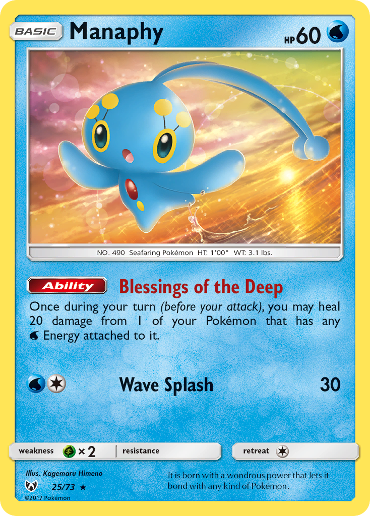 Manaphy (25/73) [Sun & Moon: Shining Legends] | Exor Games New Glasgow