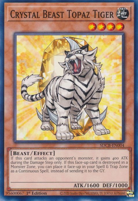 Crystal Beast Topaz Tiger [SDCB-EN004] Common | Exor Games New Glasgow