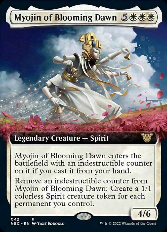 Myojin of Blooming Dawn (Extended) [Kamigawa: Neon Dynasty Commander] | Exor Games New Glasgow