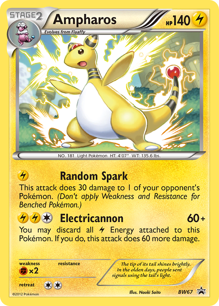 Ampharos (BW67) [Black & White: Black Star Promos] | Exor Games New Glasgow