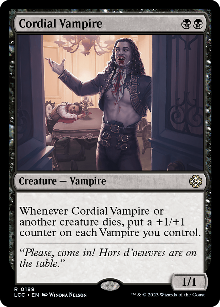 Cordial Vampire [The Lost Caverns of Ixalan Commander] | Exor Games New Glasgow