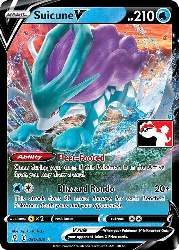 Suicune V (031/203) [Prize Pack Series One] | Exor Games New Glasgow