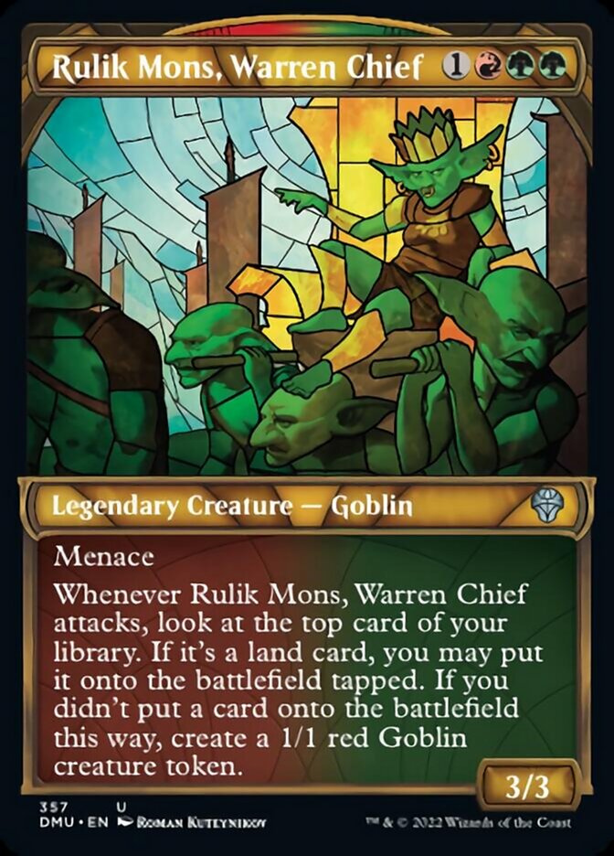 Rulik Mons, Warren Chief (Showcase Textured) [Dominaria United] | Exor Games New Glasgow