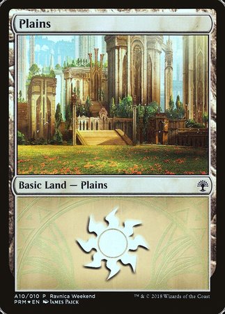 Plains - Selesnya (A10) [GRN Ravnica Weekend] | Exor Games New Glasgow