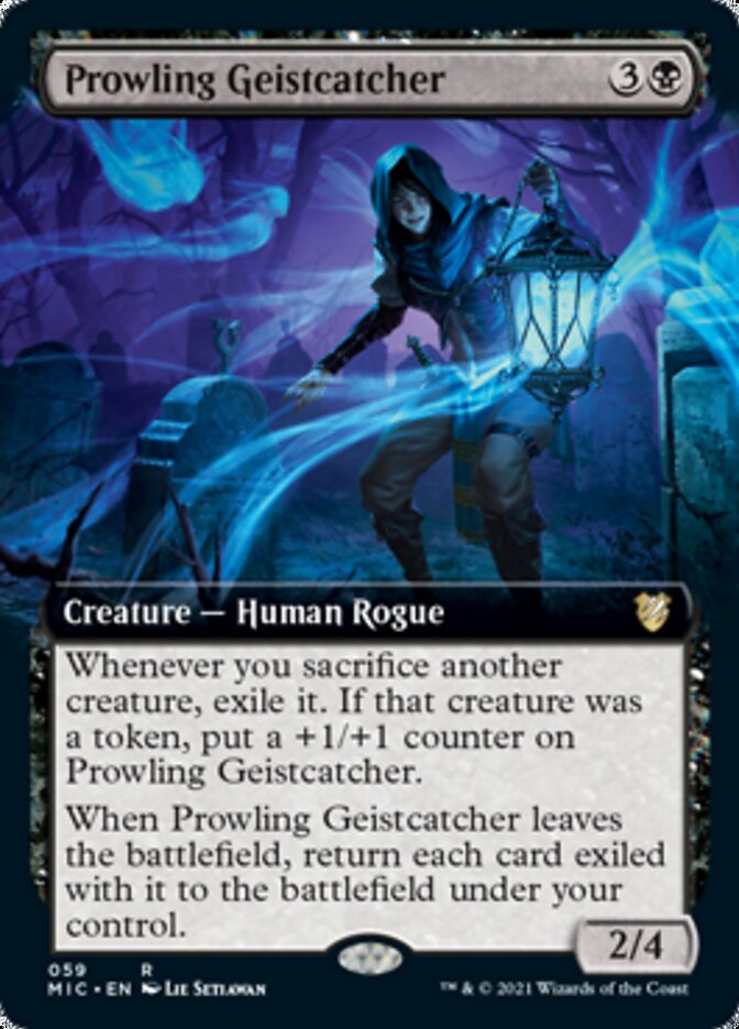 Prowling Geistcatcher (Extended) [Innistrad: Midnight Hunt Commander] | Exor Games New Glasgow