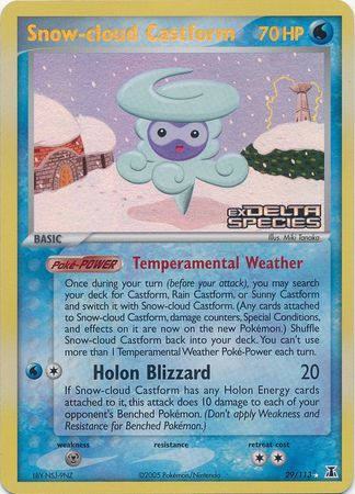 Snow-cloud Castform (29/113) (Stamped) [EX: Delta Species] | Exor Games New Glasgow