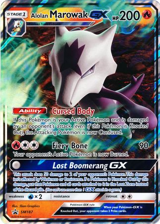 Alolan Marowak GX (SM187) (Jumbo Card) [Sun & Moon: Black Star Promos] | Exor Games New Glasgow