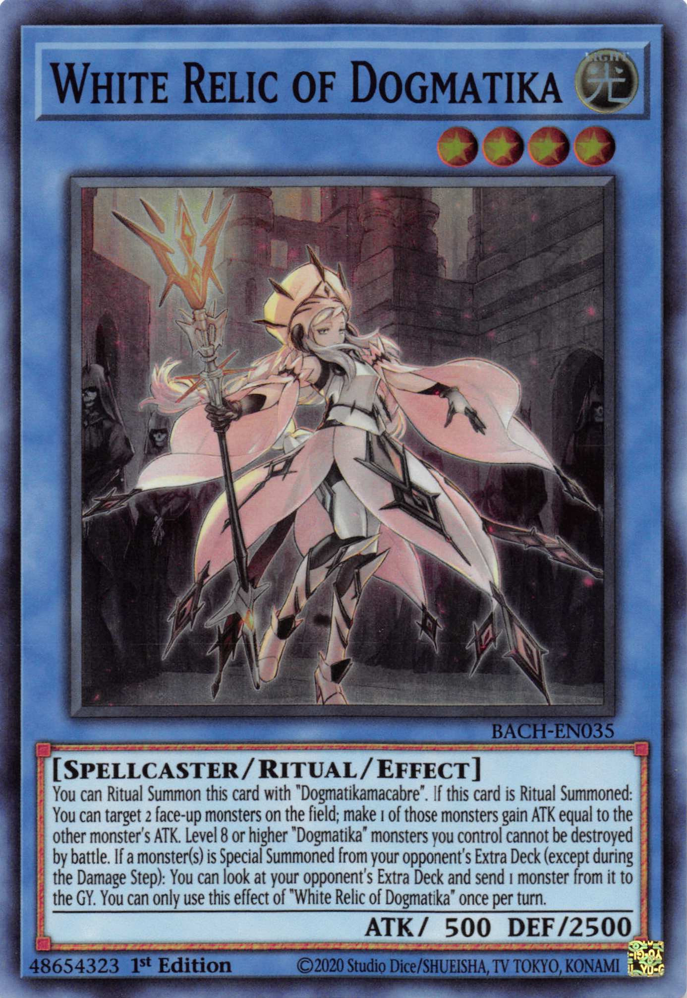 White Relic of Dogmatika [BACH-EN035] Super Rare | Exor Games New Glasgow