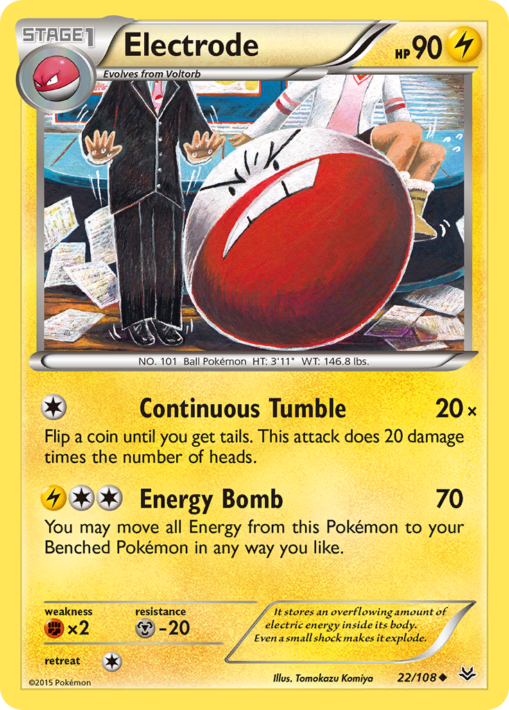 Electrode (22/108) [XY: Roaring Skies] | Exor Games New Glasgow