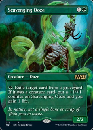 Scavenging Ooze (Alternate Art) [Core Set 2021] | Exor Games New Glasgow