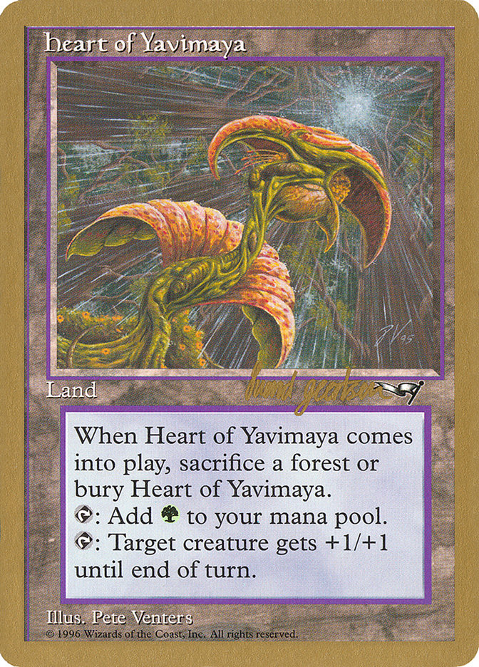 Heart of Yavimaya (Svend Geertsen) [World Championship Decks 1997] | Exor Games New Glasgow