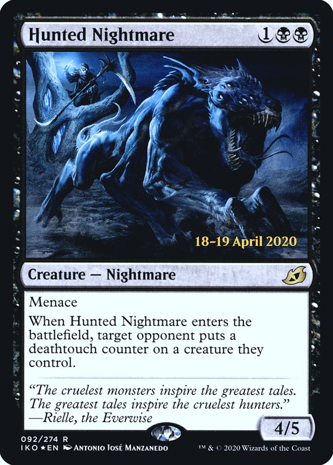 Hunted Nightmare  [Ikoria: Lair of Behemoths Prerelease Promos] | Exor Games New Glasgow