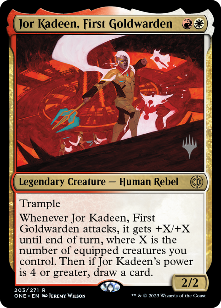 Jor Kadeen, First Goldwarden (Promo Pack) [Phyrexia: All Will Be One Promos] | Exor Games New Glasgow