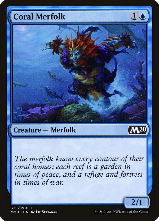 Coral Merfolk [Core Set 2020] | Exor Games New Glasgow